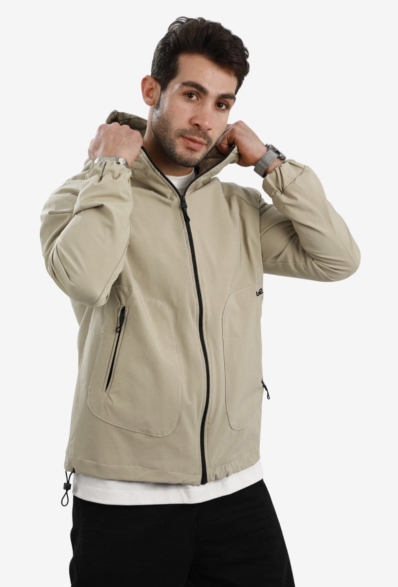 White Rabbit Men’s Soft Waterproof Hooded Jacket - Image 2